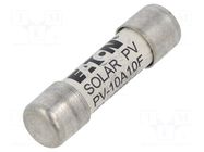 Fuse: fuse; 10A; 1kVDC; gPV; ceramic,cylindrical,industrial BUSSMANN