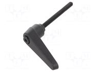 Lever; adjustable; Thread len: 50mm; Lever length: 45mm; GN 101 ELESA+GANTER
