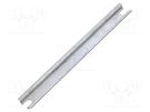 DIN rail; steel; W: 15mm; L: 140mm; ALN161609; Plating: zinc FIBOX