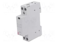 Contactor: 2-pole installation; 20A; 24VAC; NC + NO ETI POLAM