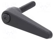 Lever; adjustable; Thread len: 80mm; Lever length: 89mm; GN 101 ELESA+GANTER