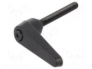 Lever; adjustable; Thread len: 50mm; Lever length: 45mm; GN 101 ELESA+GANTER