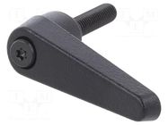 Lever; adjustable; Thread len: 25mm; Lever length: 45mm; GN 101 ELESA+GANTER