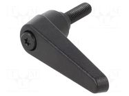 Lever; adjustable; Thread len: 20mm; Lever length: 45mm; GN 101 ELESA+GANTER