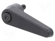 Lever; adjustable; Thread len: 12mm; Lever length: 45mm; GN 101 ELESA+GANTER