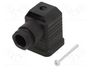 Connector: valve connector; plug; form A; 18mm; female; PIN: 4; PG11 HIRSCHMANN