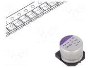 Capacitor: polymer; 10uF; 25VDC; SMD; OS-CON SVPS; ±20%; Ø8x7mm PANASONIC