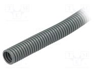 Protective tube; Size: 23; polyamide 12; grey; L: 50m; -50÷95°C; PIS PMA