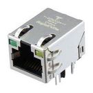 RJ45 CONN, R/A JACK, 8P8C, 1PORT, TH