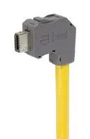 MOD CONN, R/A IX TYPE A PLUG, 8P8C+2 GND