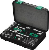 8100 SA 4 Zyklop Speed Ratchet Set, 1/4" drive, imperial, 1 x 1/4"x152.0; 1 x 3/16"x23.0; 1 x 7/32"x23.0; 1 x 1/4"x23.0; 1 x 9/32"x23.0; 1 x 5/16"x23.0; 1 x 11/32"x23.0; 1 x 3/8"x23.0; 1 x 7/16"x23.0; 1 x 1/2"x23.0; 1 x 9/16"x23.0; 1 x 1/4"x110.0; 1 x 1/4