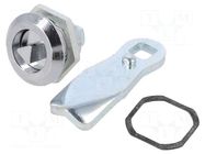 Lock; cast zinc; 18mm; Key code: T7; Features: without key ELESA+GANTER