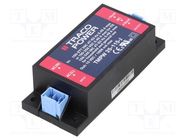 Power supply: switching; for building in; 25W; 15VDC; 1666mA; TMPW TRACO POWER