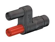 ADAPTOR, BNC PLUG-2 4MM SKT