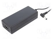 Power supply: switched-mode; 36VDC; 1.9A; Out: 5,5/2,5; 70W; 90% CINCON
