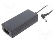 Power supply: switched-mode; 18VDC; 2.8A; Out: 5,5/2,1; 50W; 89% CINCON