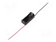 Holder; N,R1; Batt.no: 1; cables; 150mm; black COMF