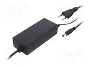 Power supply: switching; 12VDC; 5A; Out: 5,5/2,1; 60W; 90÷264VAC POS