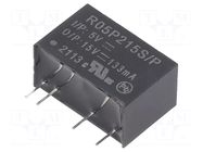 Converter: DC/DC; 2W; Uin: 4.5÷5.5VDC; Uout: 15VDC; Iout: 133mA; SIP7 RECOM