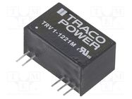 Converter: DC/DC; 1W; Uin: 9.6÷14.4V; Uout: 5VDC; Uout2: -5VDC; SIP9 TRACO POWER