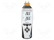 Meter: temperature; digital; LCD; 4-digit; Accur: ±1°C; -200÷1370°C VELLEMAN