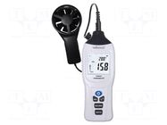 Thermoanemometer; LCD; 4 digit; 2x/s; Vel.measur.resol: 0.1m/s VELLEMAN