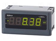 Voltmeter; digital,mounting; 0÷75mV; LED; 5 digits; Char: 14mm LUMEL
