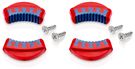 KNIPEX 81 19 250 V02 2 pairs of two-component plastic inserts for 81 11 250 / 81 13 250  