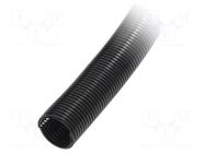 Protective tube; Size: 37; polyamide; black; -40÷120°C; incised HUMMEL