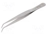 Tweezers; 115mm; SMD; Blades: curved; Blade tip shape: hook WELLER