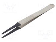 Tweezers; 123mm; for precision works; Blades: narrowed WELLER