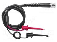 Test lead; BNC plug,clip-on hook probe x2; Urated: 300V; Z: 50Ω 