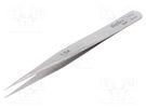 Tweezers; 120mm; for precision works; Blade tip shape: sharp WELLER