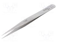 Tweezers; 120mm; for precision works; Blade tip shape: sharp WELLER