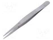 Tweezers; 108mm; for precision works; Blade tip shape: sharp WELLER