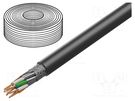 Wire; S/FTP; 4x2x26AWG; 7; stranded; Cu; FRNC; black; Øcable: 7.1mm HARTING