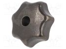 Knob; Ø: 63mm; Int.thread: M12; cast iron; DIN 6336 ELESA+GANTER
