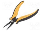 Pliers; smooth gripping surfaces,flat,elongated; 160mm PIERGIACOMI