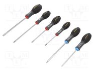 Kit: screwdrivers; Pozidriv®,slot; FATMAX®; 6pcs. STANLEY