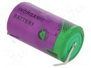 Battery: lithium (LTC); D; 3.9V; 16000mAh; non-rechargeable TADIRAN