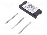 Tap; M2,5; 0.45; L: 40mm; Holder: hand; 2.1mm; 3pcs. VÖLKEL