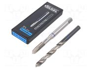 Tap; high speed steel cobalt HSS-E; M10; 1.5; ISO2/6H; 2pcs. VÖLKEL