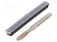 Tap; high speed steel cobalt HSS-E; M8; 1.25; 90mm; 6,2mm; ISO2/6H 