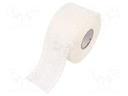 Label; polyurethane; white; -40÷90°C; cable ties; UL94HB; reel WEIDMÜLLER