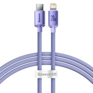 Baseus CAJY000205 Lightning - USB-C PD cable 20W 480Mb/s 1.2m - purple, Baseus