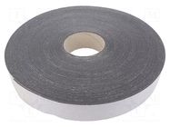 Tape: sealing; W: 40mm; L: 30m; Thk: 2mm; grey; caoutchouc hot-melt 