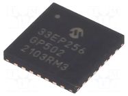 IC: dsPIC microcontroller; 256kB; 32kBSRAM; QFN-S28; DSPIC; 0.65mm MICROCHIP TECHNOLOGY