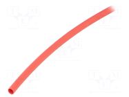 Heat shrink sleeve; glueless; 2: 1; 3.2mm; red; polyolefine; reel TASKER
