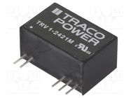 Converter: DC/DC; 1W; Uin: 19.2÷28.8V; Uout: 15VDC; Uout2: -5VDC TRACO POWER