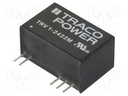 Converter: DC/DC; 1W; Uin: 19.2÷28.8V; Uout: 12VDC; Uout2: -12VDC TRACO POWER